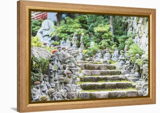 Statues in Daisho-In Buddhist Temple, Miyajima Island, Hiroshima Prefecture, Honshu, Japan, Asia-Christian Kober-Framed Premier Image Canvas