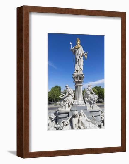 Statues in Front of Parliament Building, Vienna, Austria-Peter Adams-Framed Photographic Print