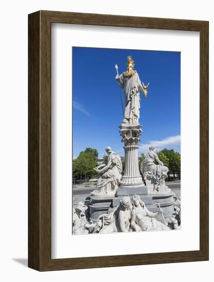 Statues in Front of Parliament Building, Vienna, Austria-Peter Adams-Framed Photographic Print