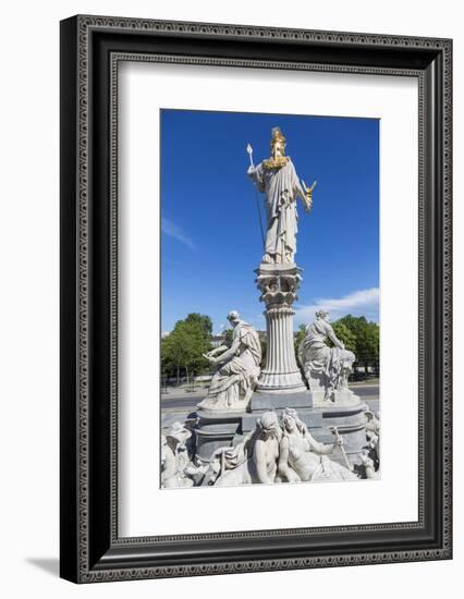 Statues in Front of Parliament Building, Vienna, Austria-Peter Adams-Framed Photographic Print