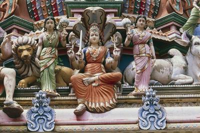 Statues In Hindu Temple Indian District Little India Singapore Republic Of Singapore Giclee Print By Art Com