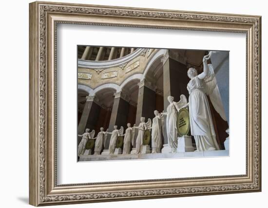 Statues in the Befreiungshalle-Michael Runkel-Framed Photographic Print