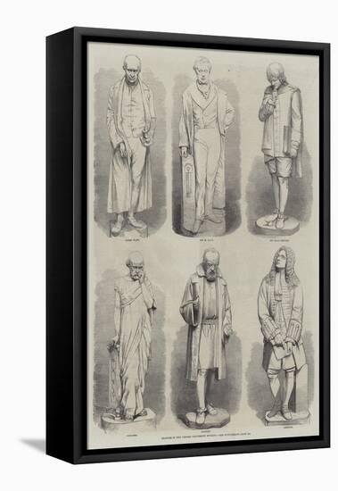 Statues in the Oxford University Museum-null-Framed Premier Image Canvas