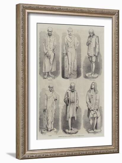 Statues in the Oxford University Museum-null-Framed Giclee Print