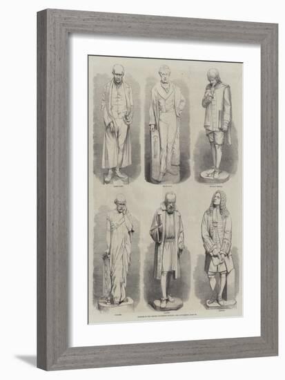 Statues in the Oxford University Museum-null-Framed Giclee Print