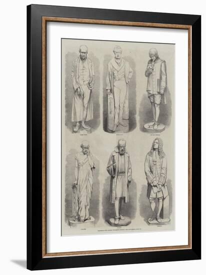 Statues in the Oxford University Museum-null-Framed Giclee Print