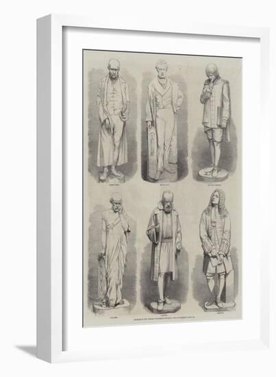 Statues in the Oxford University Museum-null-Framed Giclee Print