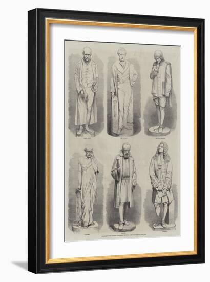 Statues in the Oxford University Museum-null-Framed Giclee Print