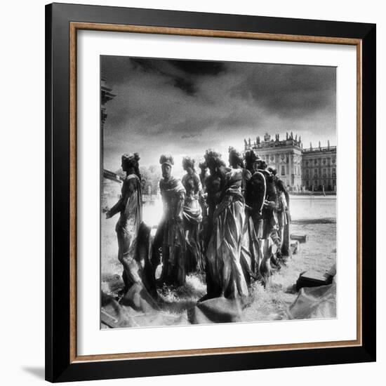 Statues Infront of the Neus Palais, Potsdam, Germany-Simon Marsden-Framed Giclee Print