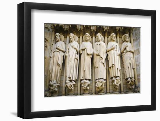 Statues, Notre Dame Cathedral, Paris, France-Russ Bishop-Framed Photographic Print