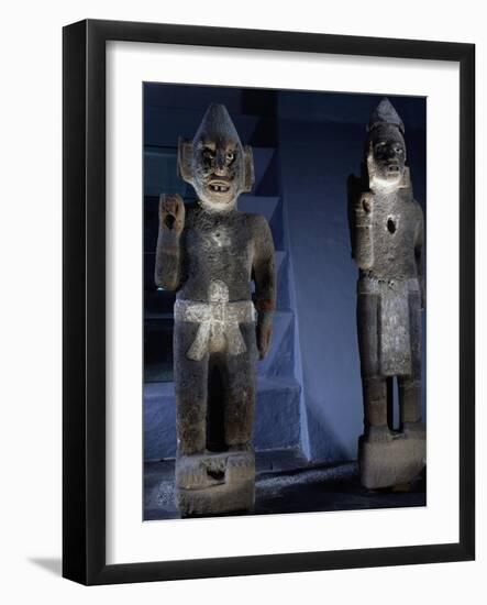 Statues of Anthropomorphic Standard-Bearers-null-Framed Giclee Print