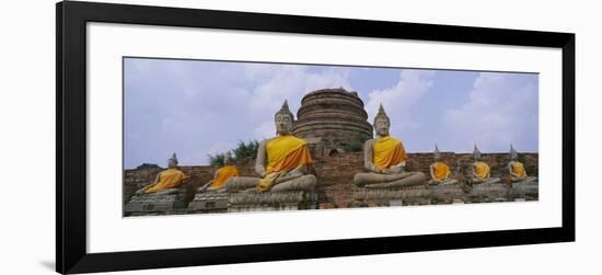 Statues of Buddha in a Temple, Thailand-null-Framed Photographic Print