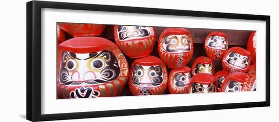 Statues of Daruma in a Temple, Shorinzan Daruma-Ji, Takasaki, Gunma Prefecture, Honshu, Japan-null-Framed Photographic Print