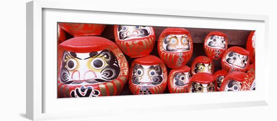 Statues of Daruma in a Temple, Shorinzan Daruma-Ji, Takasaki, Gunma Prefecture, Honshu, Japan-null-Framed Photographic Print