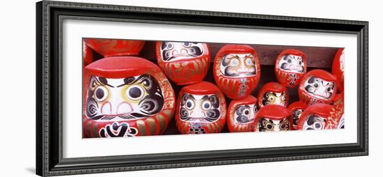 Statues of Daruma in a Temple, Shorinzan Daruma-Ji, Takasaki, Gunma Prefecture, Honshu, Japan-null-Framed Photographic Print