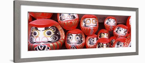 Statues of Daruma in a Temple, Shorinzan Daruma-Ji, Takasaki, Gunma Prefecture, Honshu, Japan-null-Framed Photographic Print