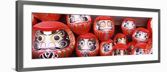 Statues of Daruma in a Temple, Shorinzan Daruma-Ji, Takasaki, Gunma Prefecture, Honshu, Japan-null-Framed Photographic Print