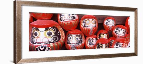 Statues of Daruma in a Temple, Shorinzan Daruma-Ji, Takasaki, Gunma Prefecture, Honshu, Japan-null-Framed Photographic Print