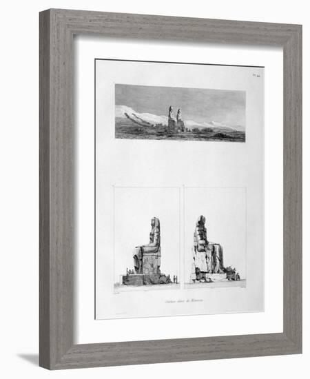 Statues of Memnon, Thebes, Egypt, C1808-L Petit-Framed Giclee Print