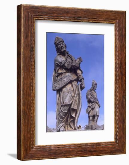 Statues of Prophets Outside the Sanctuary of Bom Jesus Do Congonhas, Brazil-Alfred Eisenstaedt-Framed Photographic Print