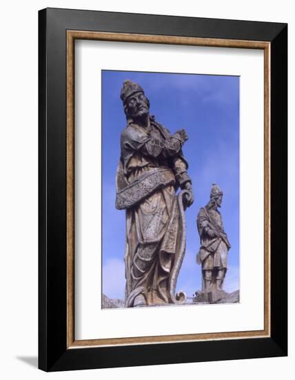 Statues of Prophets Outside the Sanctuary of Bom Jesus Do Congonhas, Brazil-Alfred Eisenstaedt-Framed Photographic Print