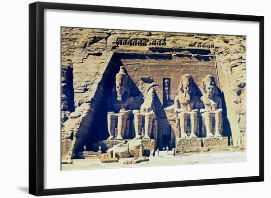 Statues of Rameses II Outside the Entrance to the Main Temple at Abu Simbel, Egypt, 13th Century Bc-null-Framed Photographic Print