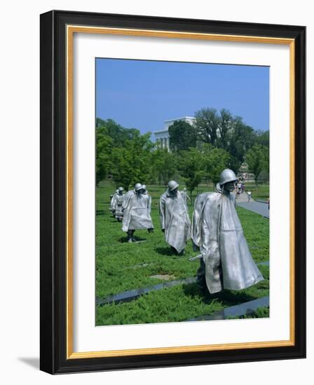 Statues of Soldiers at the Korean War Memorial in Washington D.C., USA-Hodson Jonathan-Framed Photographic Print