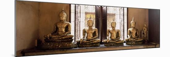 Statues of the Buddha Covered in Gold Leaf, Bangkok, Thailand, Southeast Asia, Asia-Gavin Hellier-Mounted Photographic Print