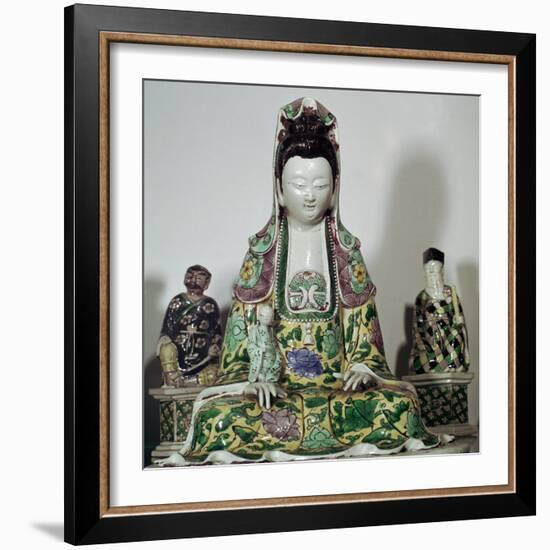 Statuette Chinese of Kuan-Yin, 17th century-Unknown-Framed Giclee Print