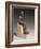 Statuette d'Imhotep, architecte et ministre de Djoser, portant une dédicace de Poumeh, fils de-null-Framed Giclee Print