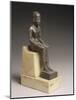 Statuette d'Imhotep, architecte et ministre de Djoser, portant une dédicace de Poumeh, fils de-null-Mounted Giclee Print