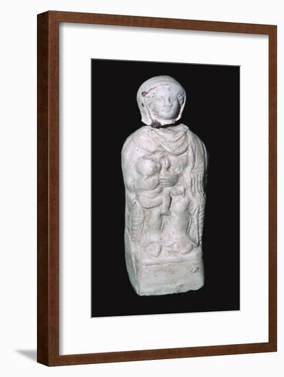 Statuette of a Celtic mother-goddess. Artist: Unknown-Unknown-Framed Giclee Print