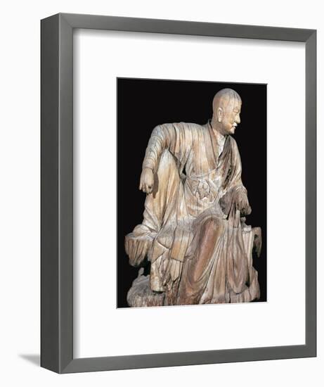 Statuette of a disciple of the Buddha, 14th century. Artist: Unknown-Unknown-Framed Giclee Print