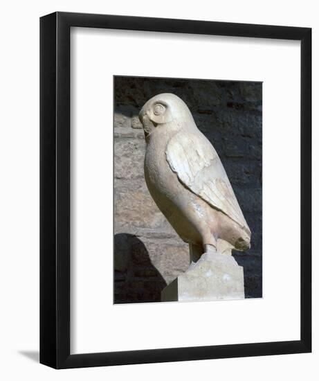 Statuette of an owl from the Acropolis. Artist: Unknown-Unknown-Framed Giclee Print