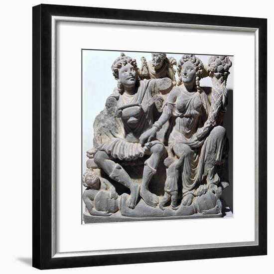 Statuette of Haritiki and Pangika-Unknown-Framed Giclee Print