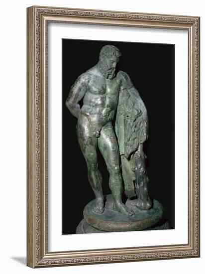 Statuette of Hercules resting. Artist: Unknown-Unknown-Framed Giclee Print