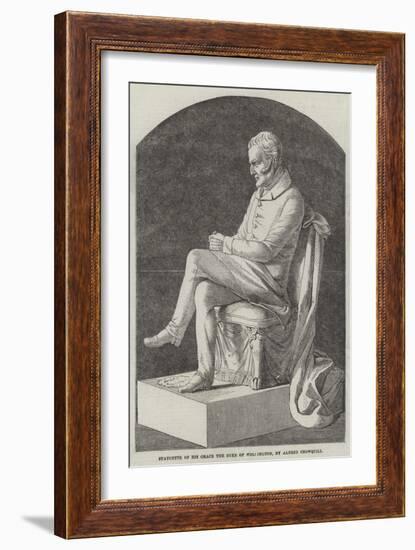 Statuette of His Grace the Duke of Wellington-Alfred Crowquill-Framed Giclee Print