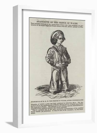 Statuette of Hrh the Prince of Wales-Franz Xaver Winterhalter-Framed Giclee Print