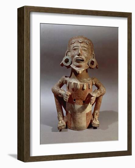 Statuette of Macuilxochitl, God of Flowers, Dance and Music, from Mexico-null-Framed Giclee Print