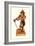 Statuette of Pirate-null-Framed Art Print