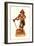 Statuette of Pirate-null-Framed Art Print