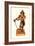 Statuette of Pirate-null-Framed Art Print