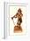 Statuette of Pirate-null-Framed Art Print