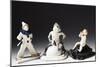 Statuettes of Bacchus, Pierrot and Putto, Ceramic-null-Mounted Giclee Print