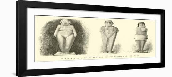 Statuettes of Gold, Silver, And, Electrum, Period of the Incas-Édouard Riou-Framed Giclee Print