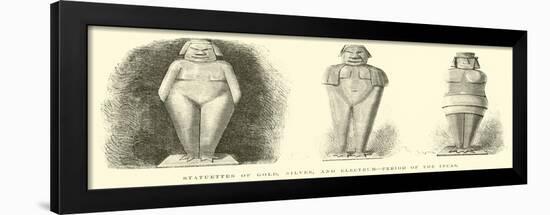 Statuettes of Gold, Silver, And, Electrum, Period of the Incas-Édouard Riou-Framed Giclee Print