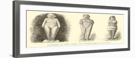 Statuettes of Gold, Silver, And, Electrum, Period of the Incas-Édouard Riou-Framed Giclee Print