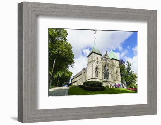 Stavanger Cathedral, Norway's Oldest Cathedral Dating from 1125, Stavanger, Norway, Scandinavia-Amanda Hall-Framed Photographic Print