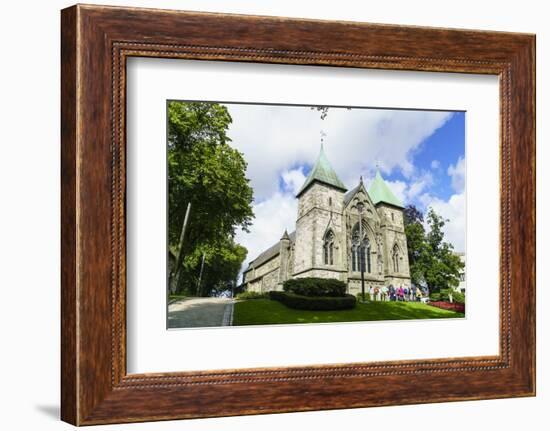 Stavanger Cathedral, Norway's Oldest Cathedral Dating from 1125, Stavanger, Norway, Scandinavia-Amanda Hall-Framed Photographic Print