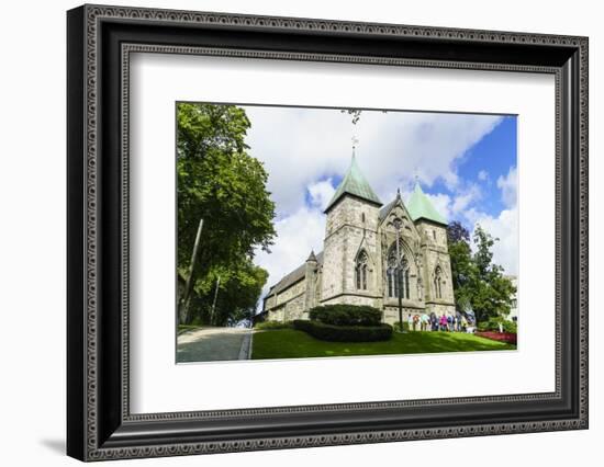 Stavanger Cathedral, Norway's Oldest Cathedral Dating from 1125, Stavanger, Norway, Scandinavia-Amanda Hall-Framed Photographic Print